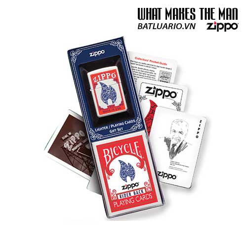 Zippo 24880 - zippo lighter & playing cards gift set