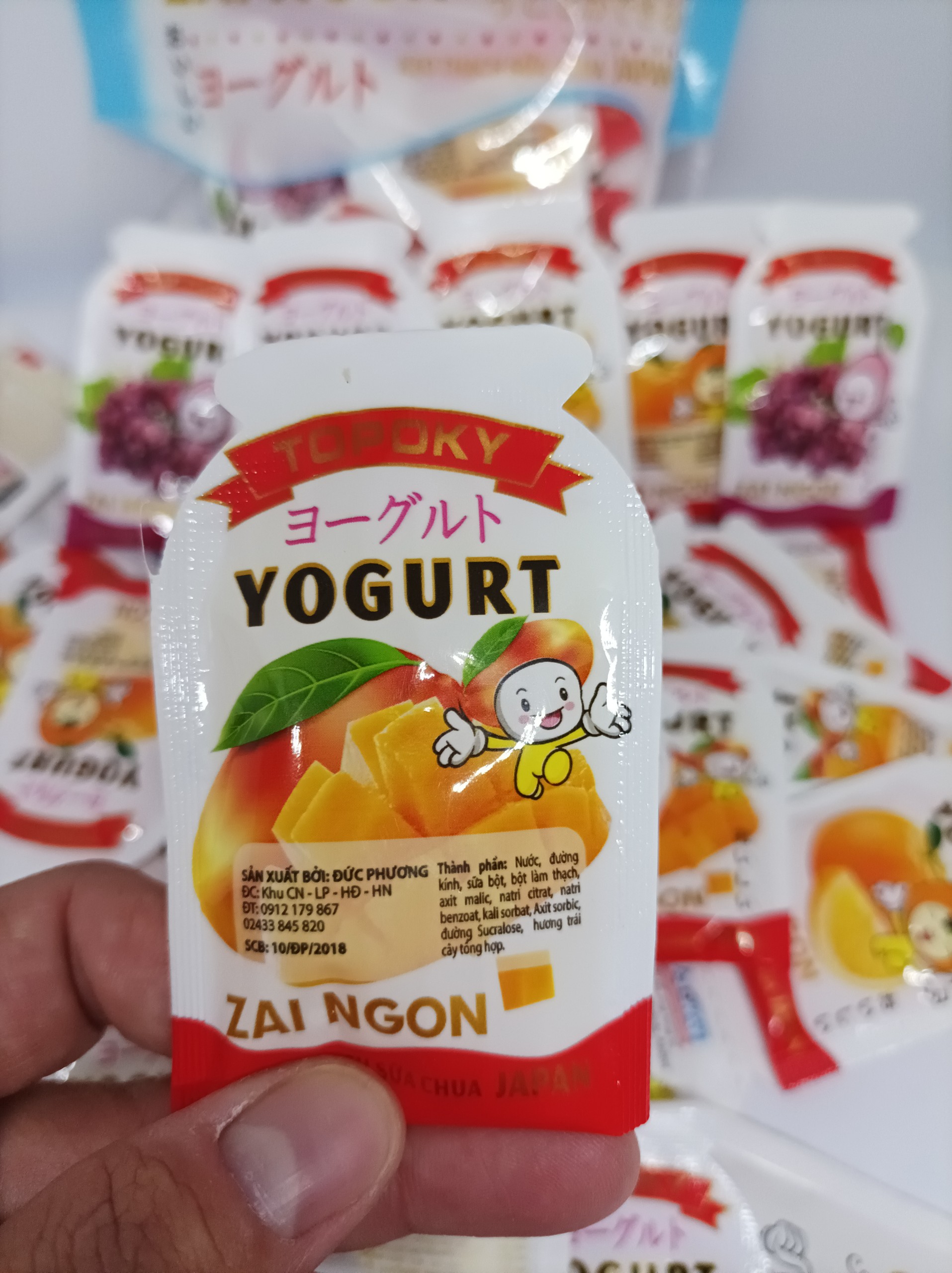 Thạch zai - Thạch zai Ngon Yogurt 400g - 28k ( các vị : Cam, xoài, dâu Tây, nho Mỹ….)