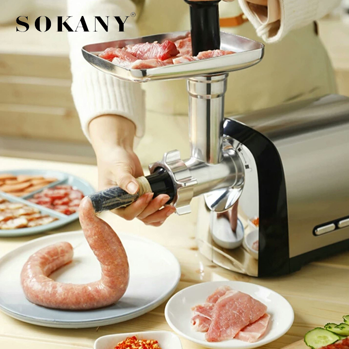Máy xay thịt cá, Máy xay thực phẩm công nghiệp Sokany 3200W