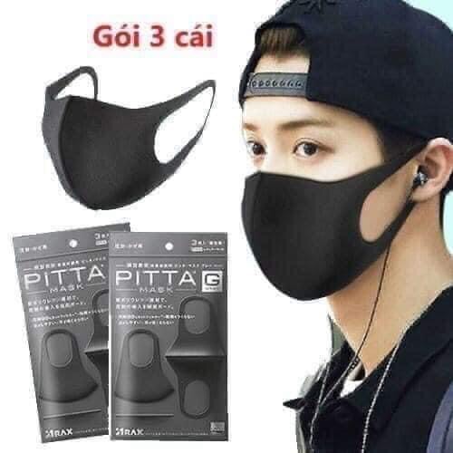 Khẩu trang Pitta mask Nhật Bản set 3 chiếc