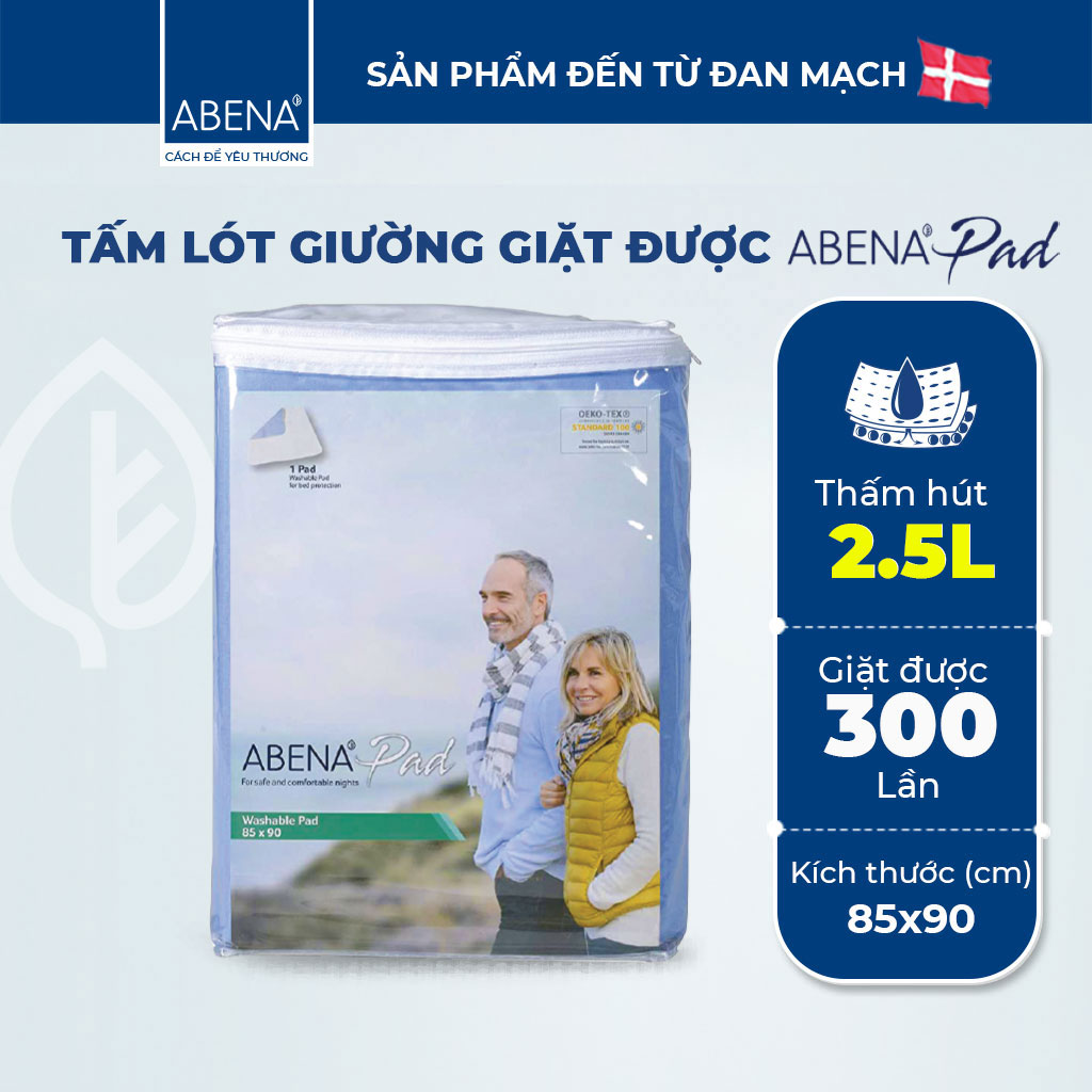Tấm lót nệm thấm hút 2.5 lít nhập khẩu Đan Mạch Abena Pad