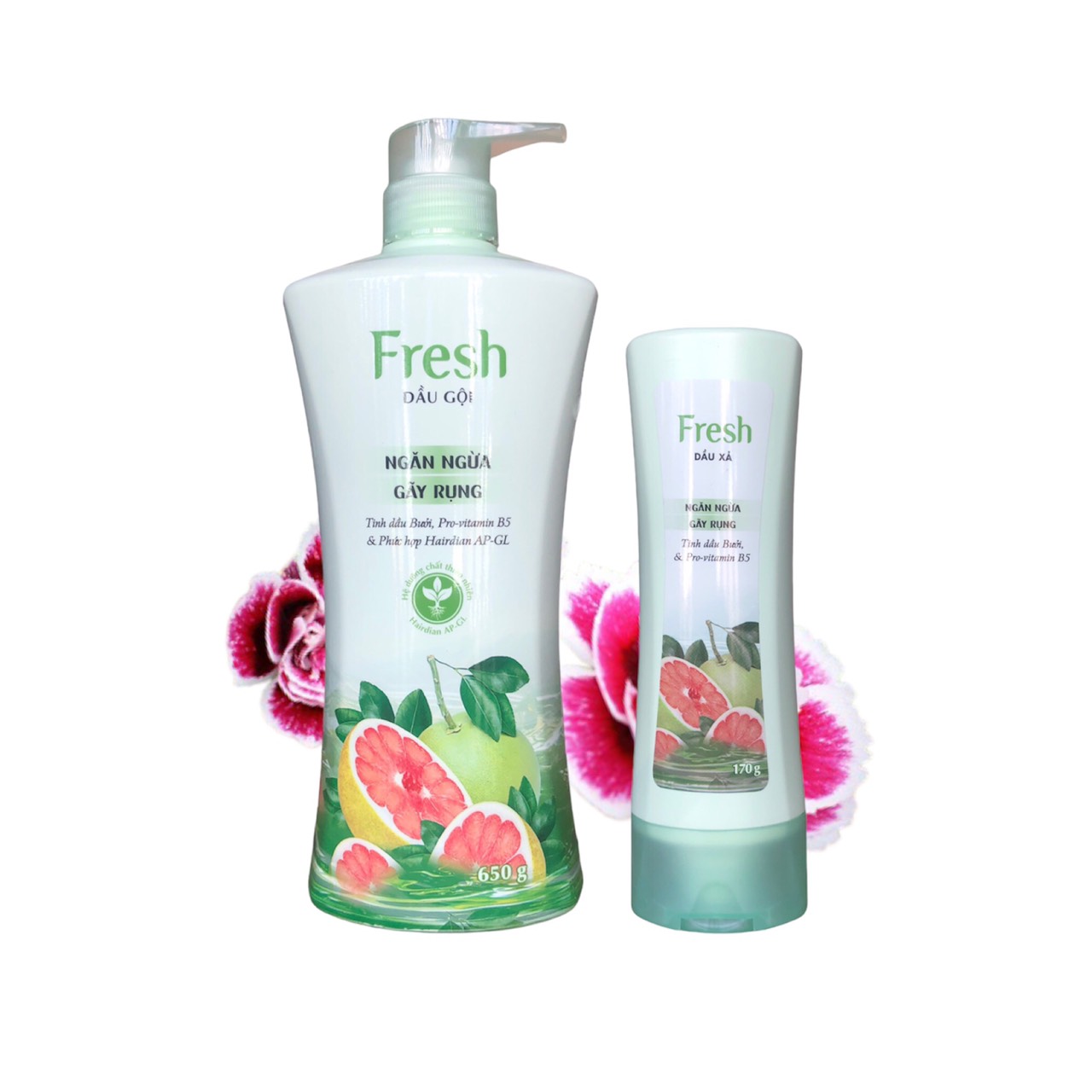 Combo Bộ Dầu Gội Fresh (Tinh Dầu Bưởi và Bồ Kết) chính hãng