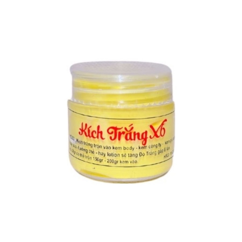 COMBO 2 HỦ - Kích Trắng X10 Nhân Sâm Trắng Da, Dùng Để Trộn Kem