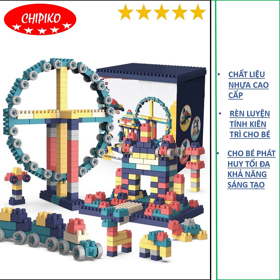 Bộ xếp hình lego 520 chi tiết cho bé thỏa sức sáng tạo