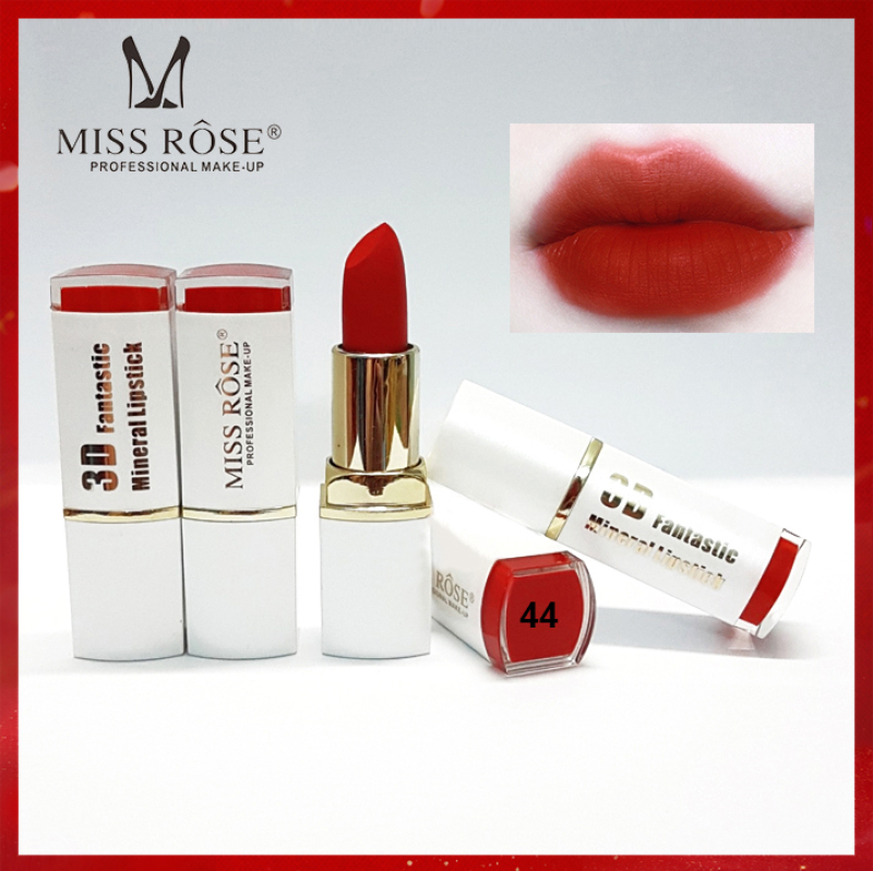 Son lì có dưỡng Miss Rose son thỏi son dưỡng trang điểm son nội địa Trung TM-SM644