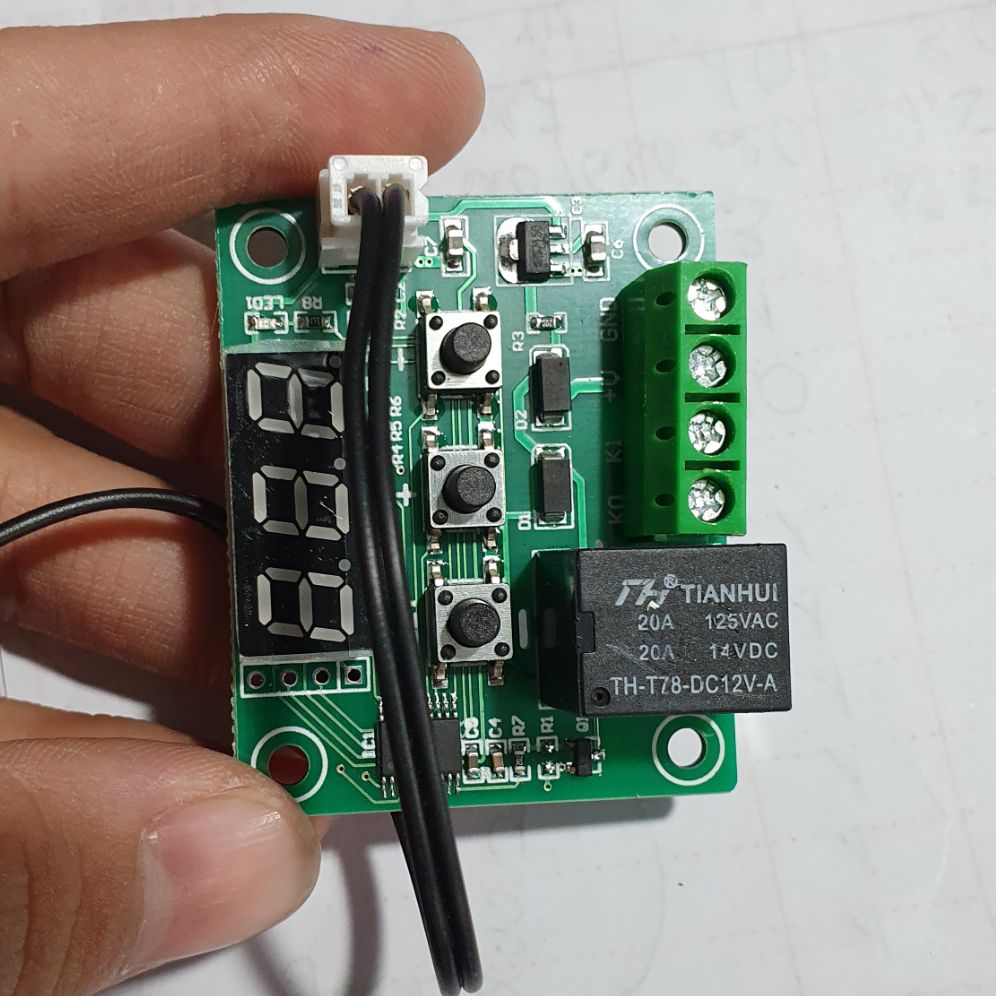 mạch cảm biến nhiệt độ ấp trứng 12v