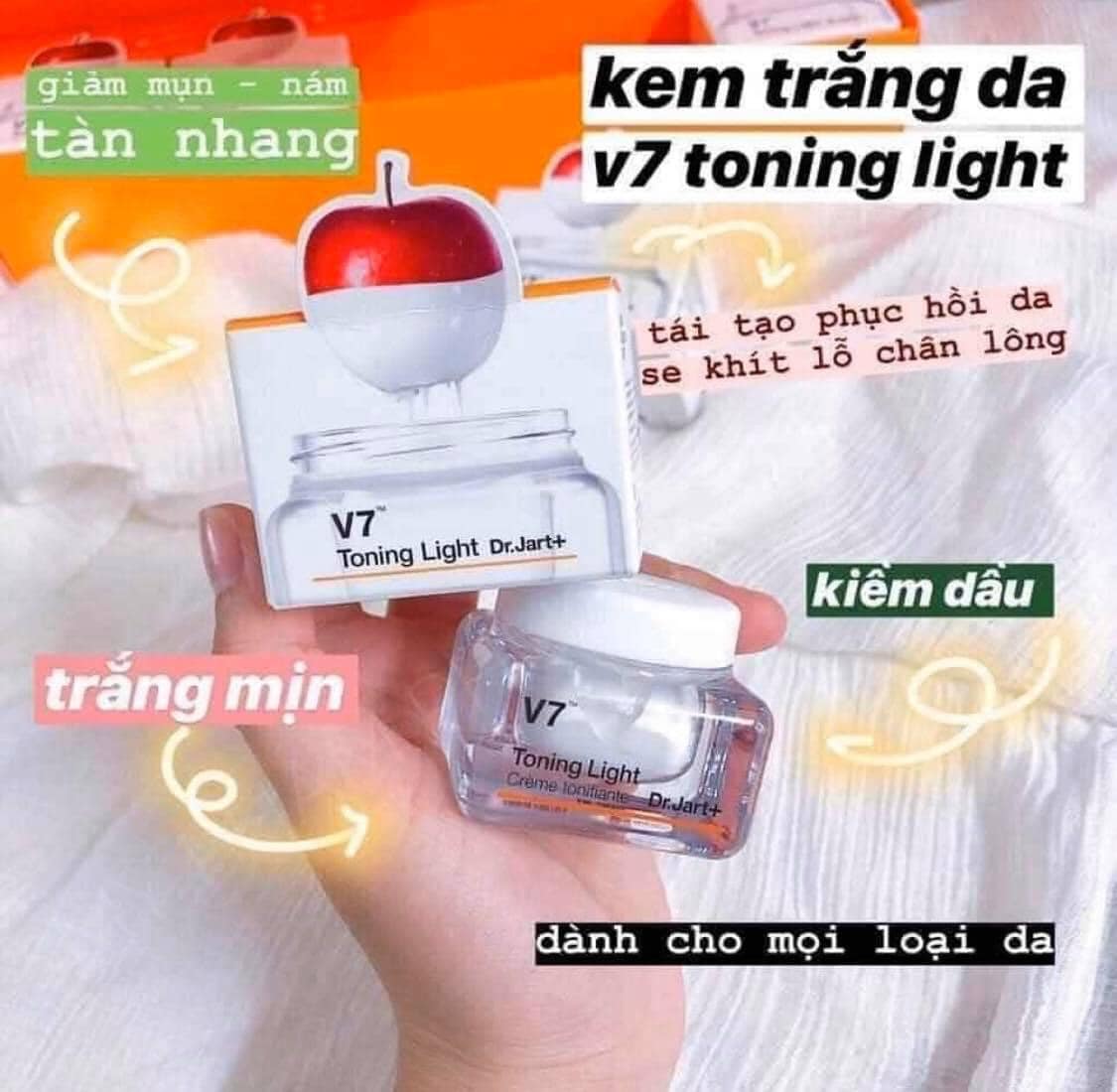 [HCM]Kem dưỡng trắng da DR.JART+ V7 toning light mẫu mới