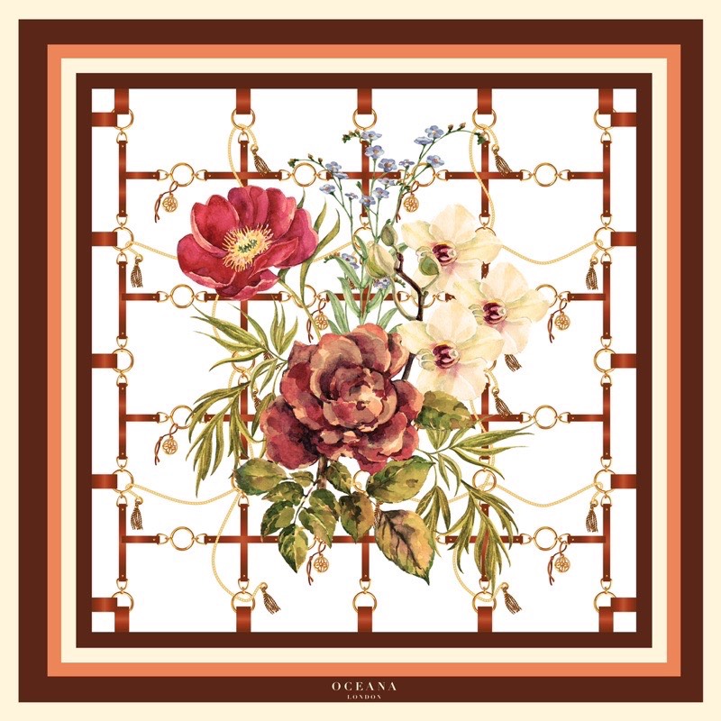 Oceana London - Khăn lụa vuông Hestia Scarf