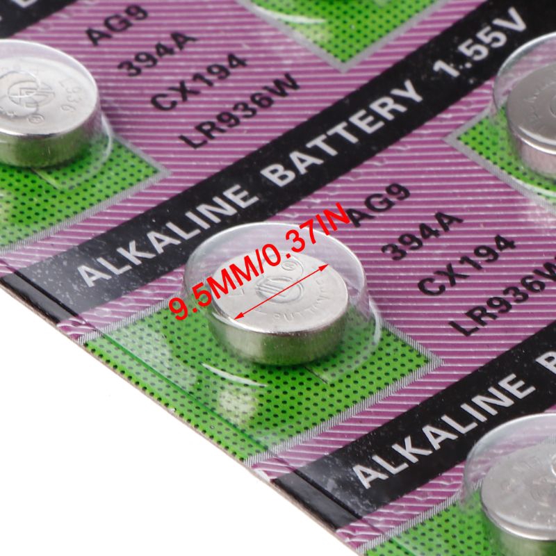 Vĩ 10 viên pin nút AG9