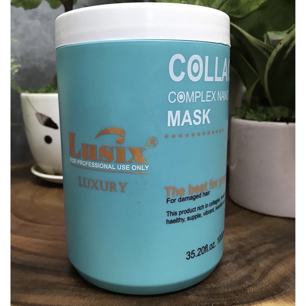 [HCM]Hấp dầu siêu mềm mượt Lusix Collagen Complex Mask 500ml