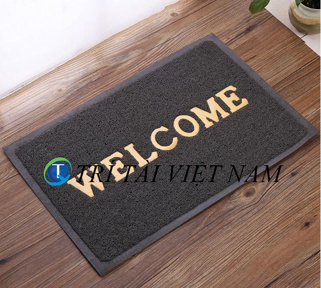 Thảm welcome chống trơn trượt, kích thước 40x60cm