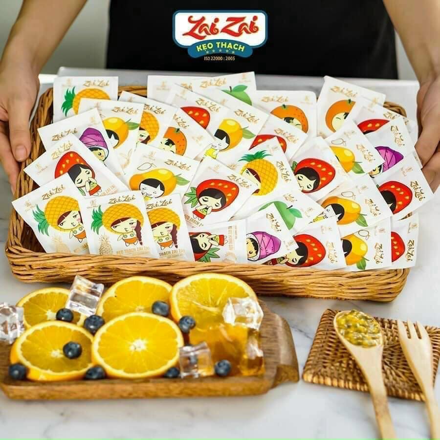 [1kg THẠCH ZAI ZAI] Thạch Zai Zai Đức Hạnh Mix Vị Siêu Ngon (đóng 500GR/túi kẹo thạch zaizai CTY Đức Hạnh) ĂN LÀ MÊ