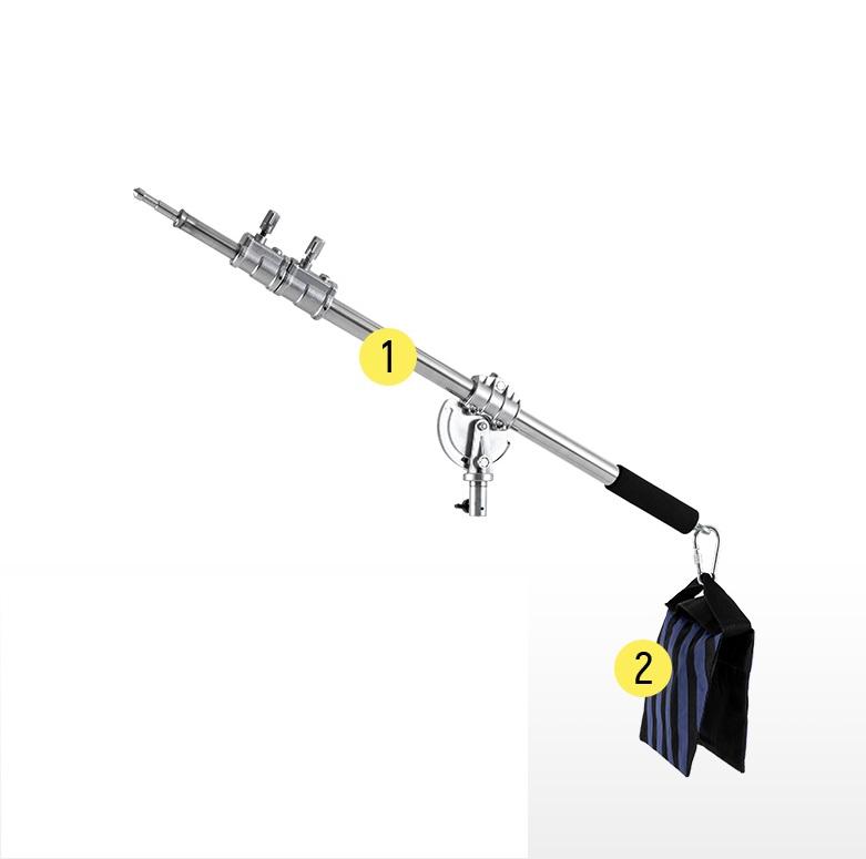 Tay boom đèn inox mk mf-01 236cm
