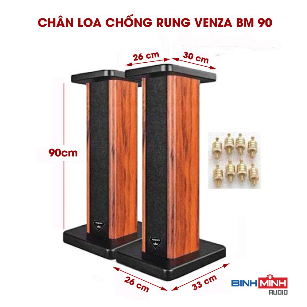 Chân loa Bookshelf gỗ Venza BM 90