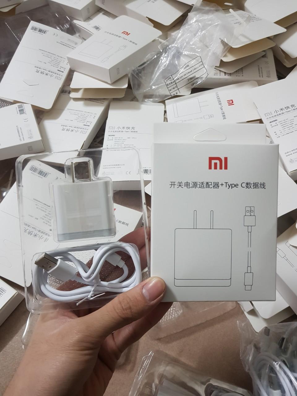 Bộ Sạc Nhanh Xiaomi Chân Type C - Trắng