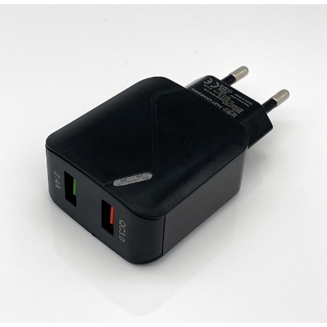 Củ sạc nhanh 2 cổng  QC 3.0 18W+ 5v 3A