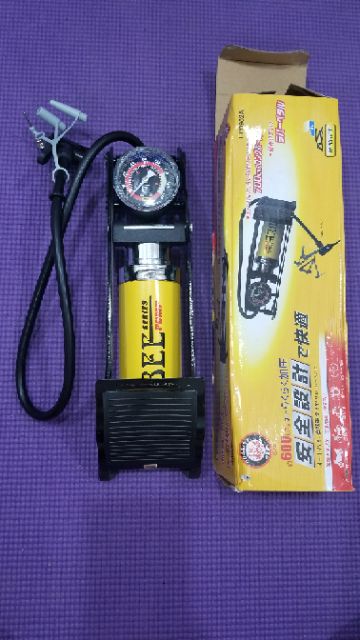 Bơm hơi đạp chân 1 xilanh bee made in korea