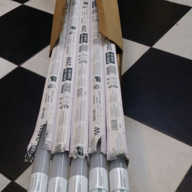 Com bo 5 bóng led t8-20w duhan 1,2m