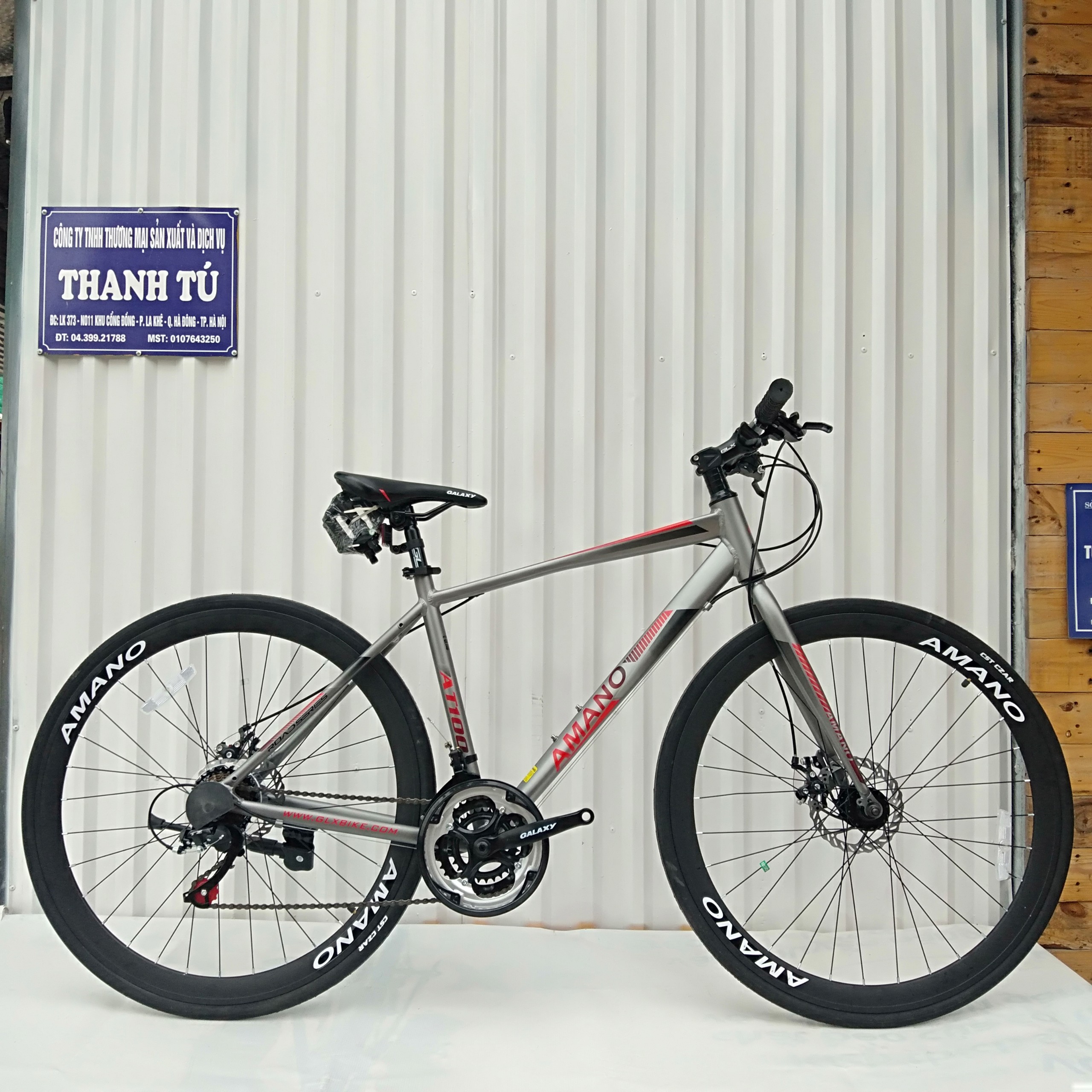 xe đạp AMANO AT100 xe đạp đường phố thể thao siêu nhẹ tặng phụ kiện 4 món