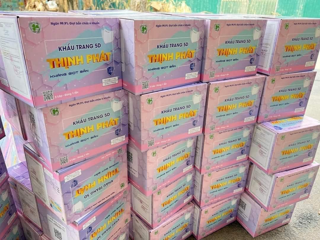 Thùng 100c Khẩu Trang 5D Thịnh Phát Hàng Cao Cấp