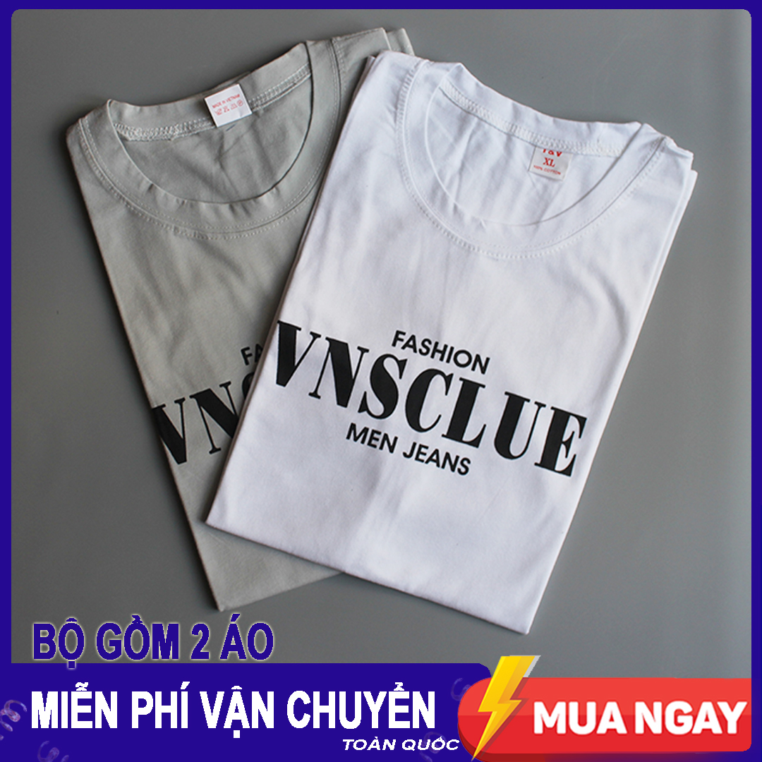 Combo 2 áo thun nam cotton bm02 - màu ngẫu nhiên