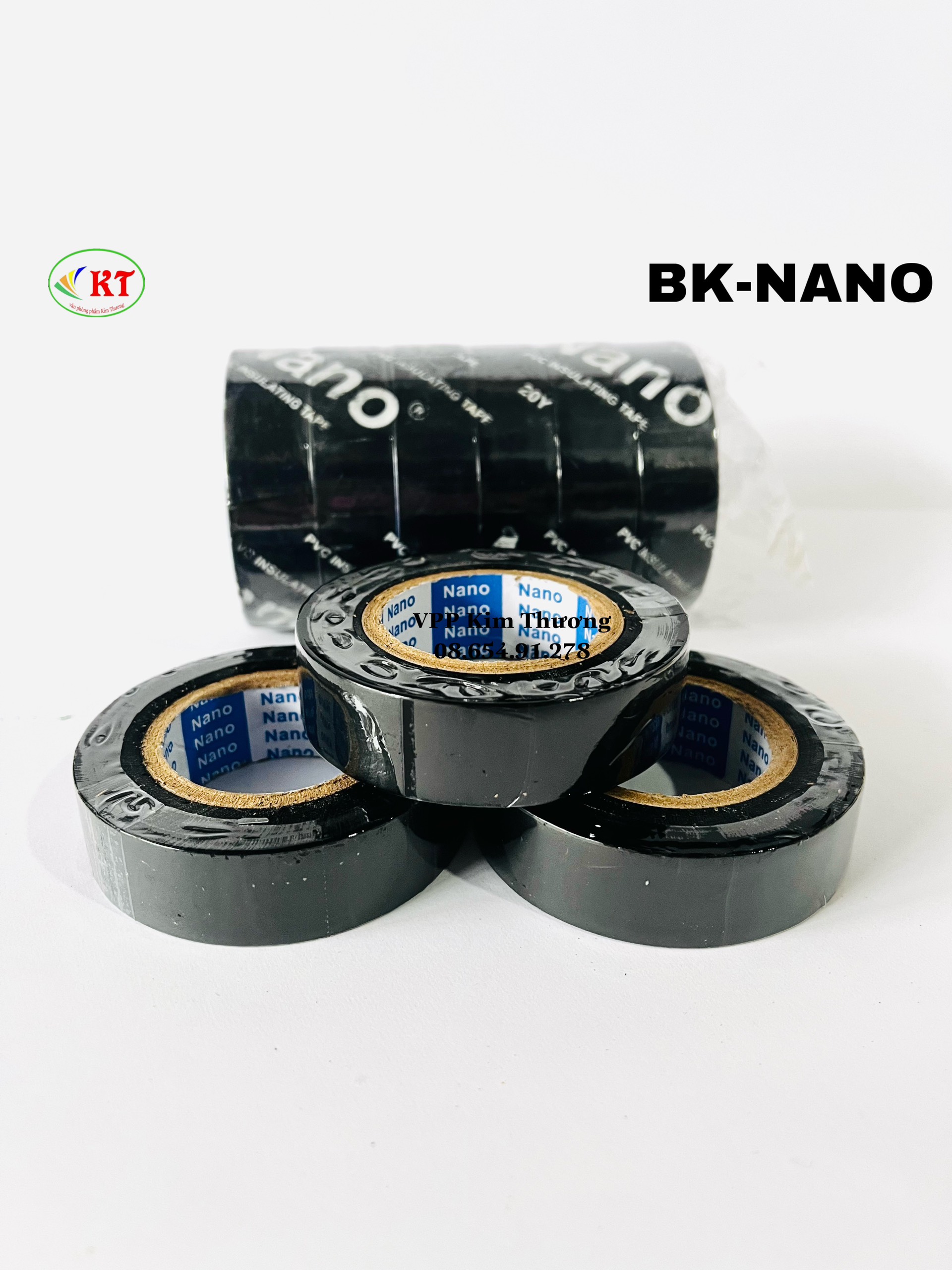Băng keo điện nano đen 1f8 - 20 yard