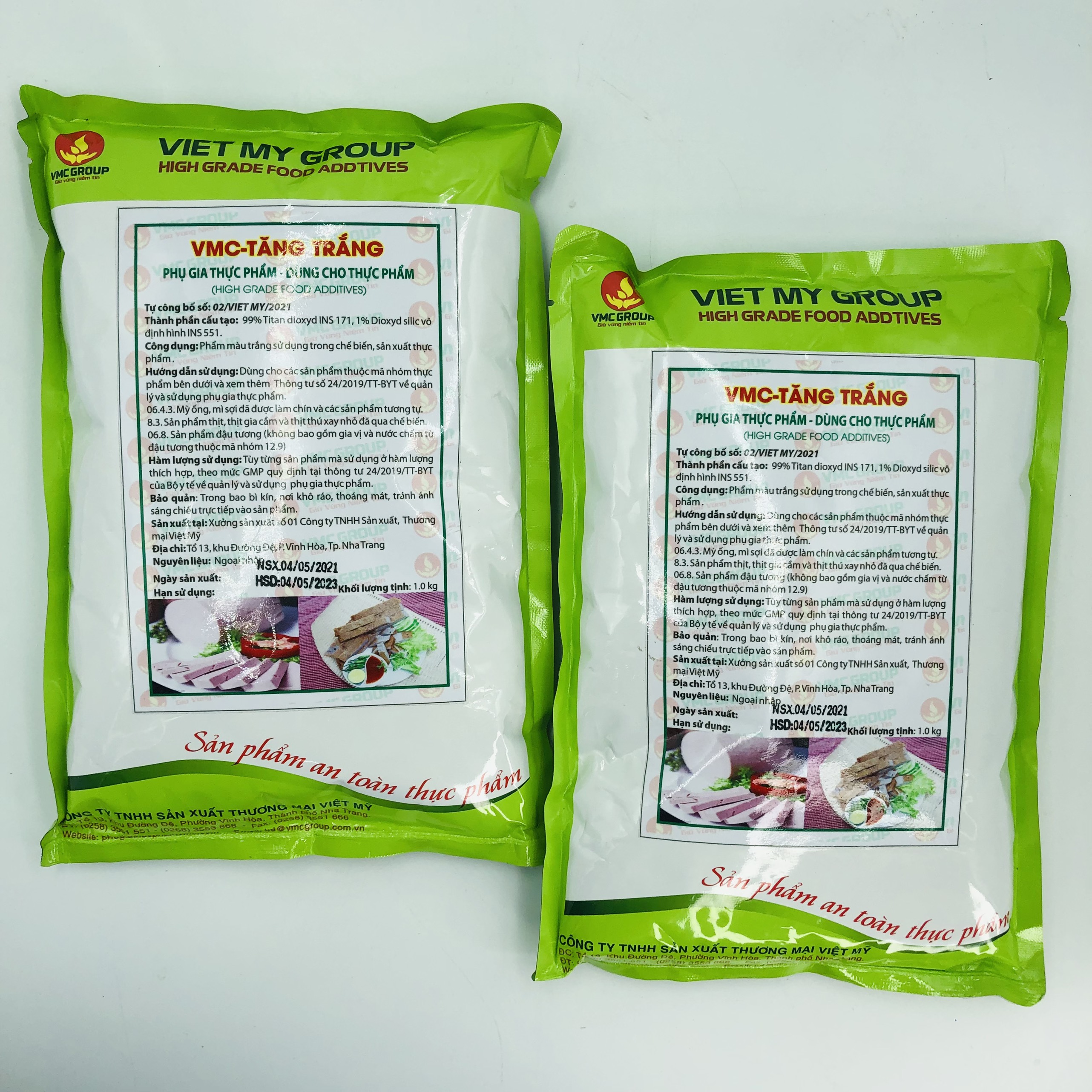 Phụ gia vmc tăng trắng thực phẩm