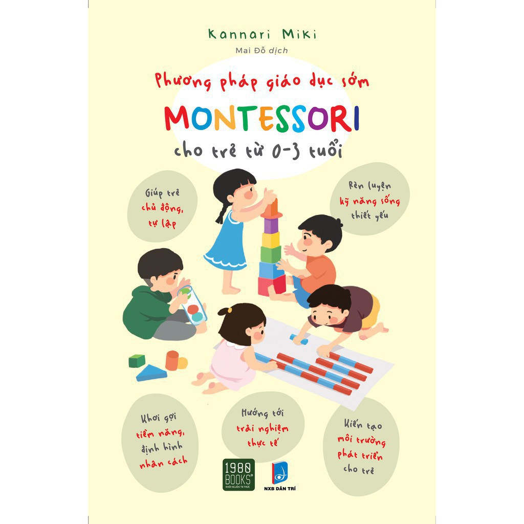 Sách - phương pháp giáo dục sớm montessori cho trẻ từ 0-3 tuổi