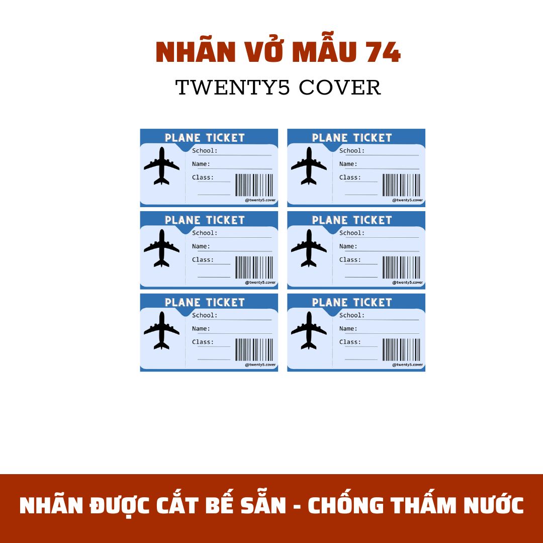 SET NHÃN VỞ THEO MẪU 70 - 79