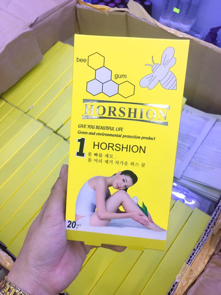 Hộp 20 miếng giấy wax lông HORSHION