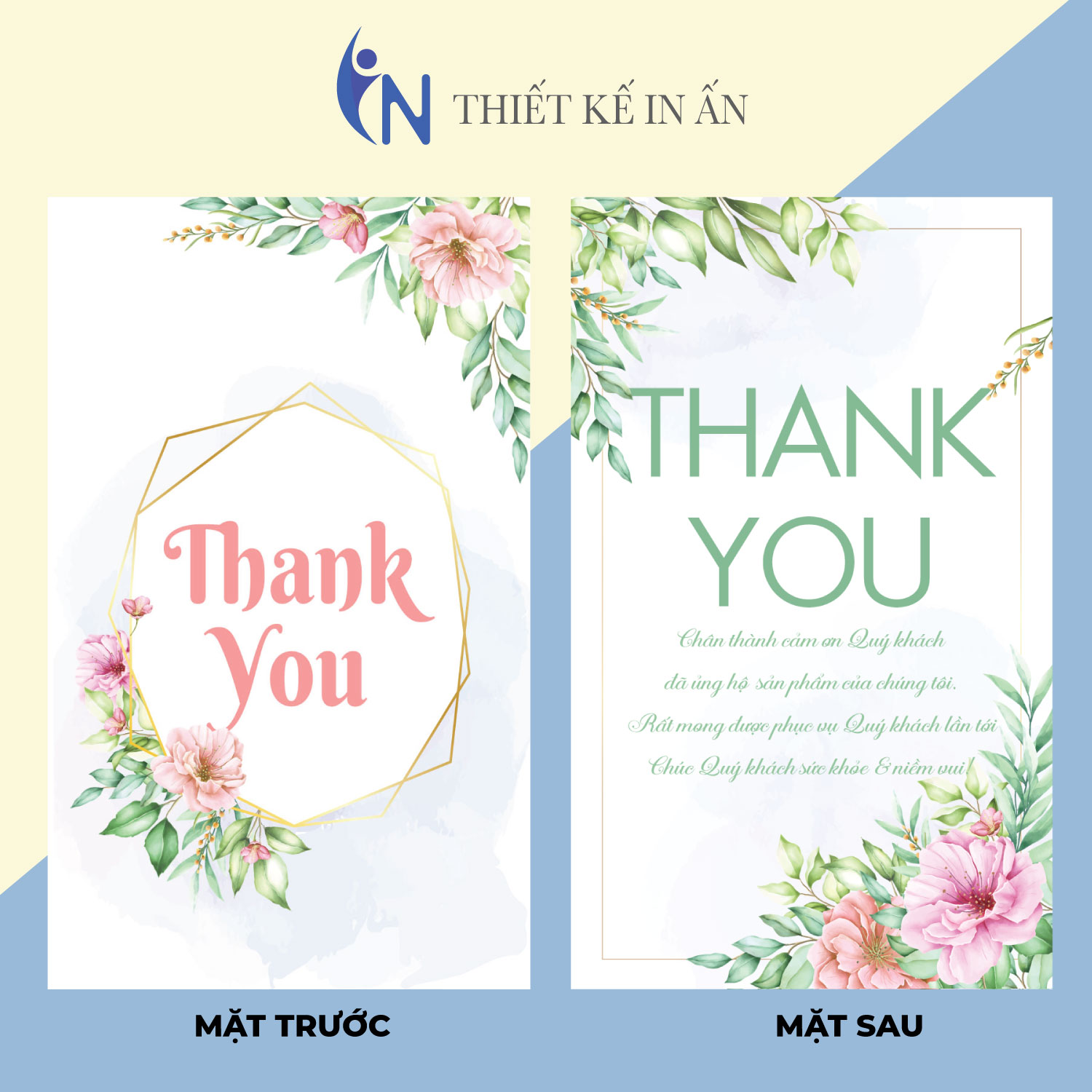 [HCM]Thẻ cảm ơn thiệp cảm ơn IN GIÁ RẺ cho shop bán hàng online bìa cứng cán màng chất lượng cao - gói 100 thiệp- size 54x9cm mẫu 18