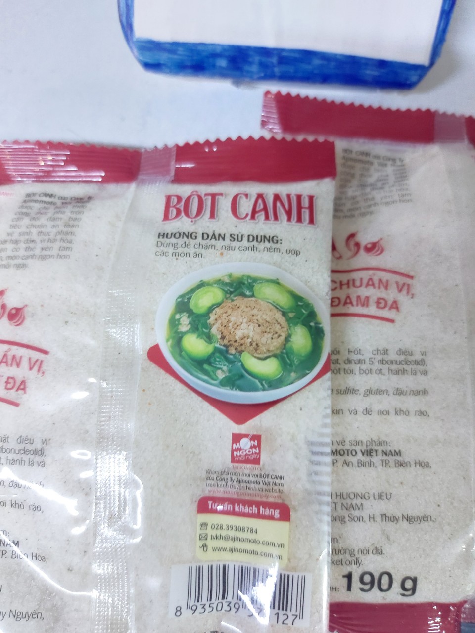 2 Gói Bột canh Ajinomoto gói 2 x 190g