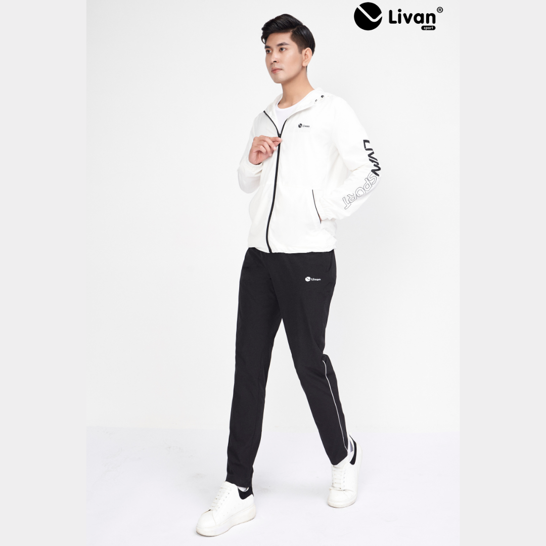 Quần Gió Nam LIVAN SPORT Phối Viền Cao Cấp 024