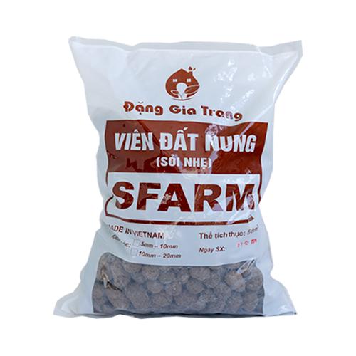 Viên Đất Nung Sỏi Nhẹ SFARM Túi 5 dm3 Kích Thước 10-20 mm