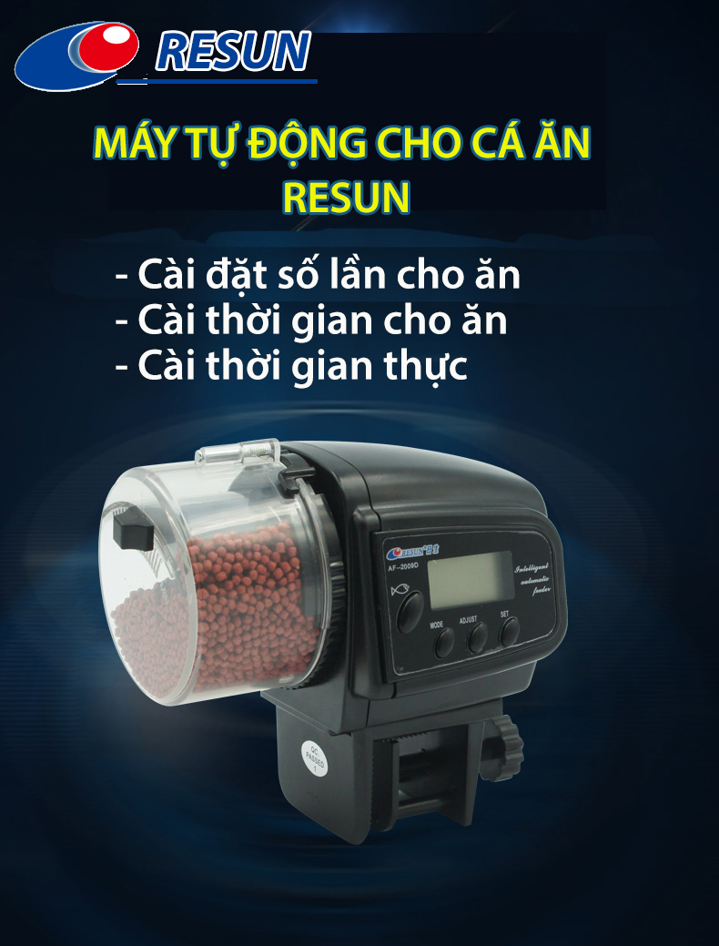 Máy cho cá ăn tự động af2009d resun