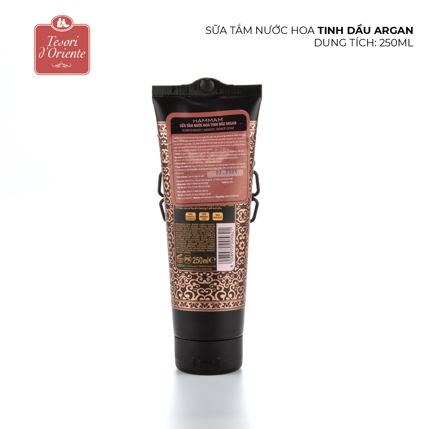 Sữa tắm Tesori d'Oriente Hammam Tinh Dầu Argan 250ml