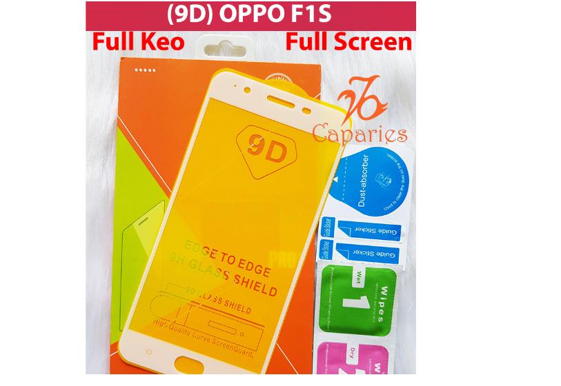 kính cường lực full keo full màn hình 9D cho Oppo F1s (trắng)