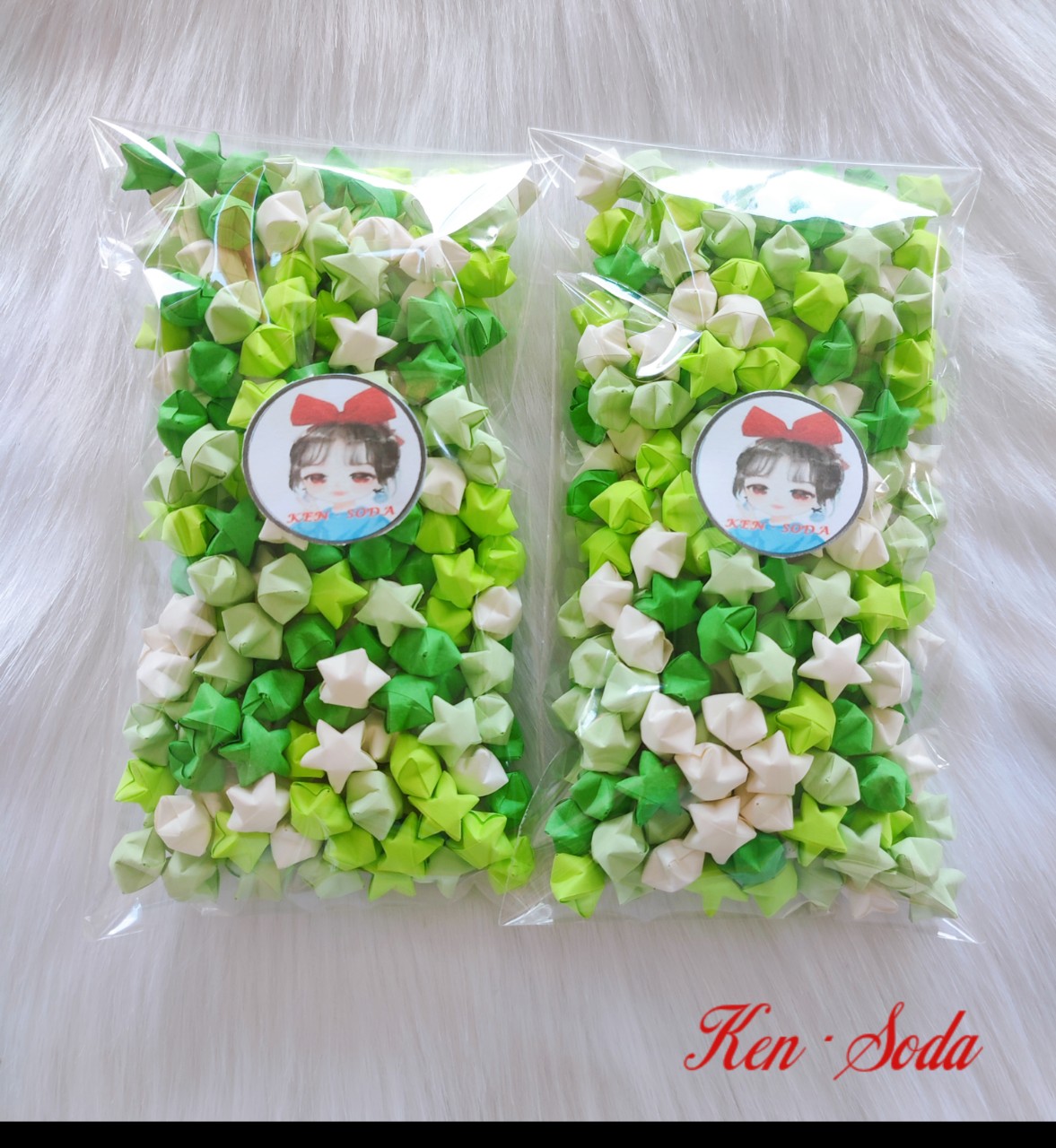 Set 100, Set 250, Set 500 ngôi sao giấy gấp sẳn