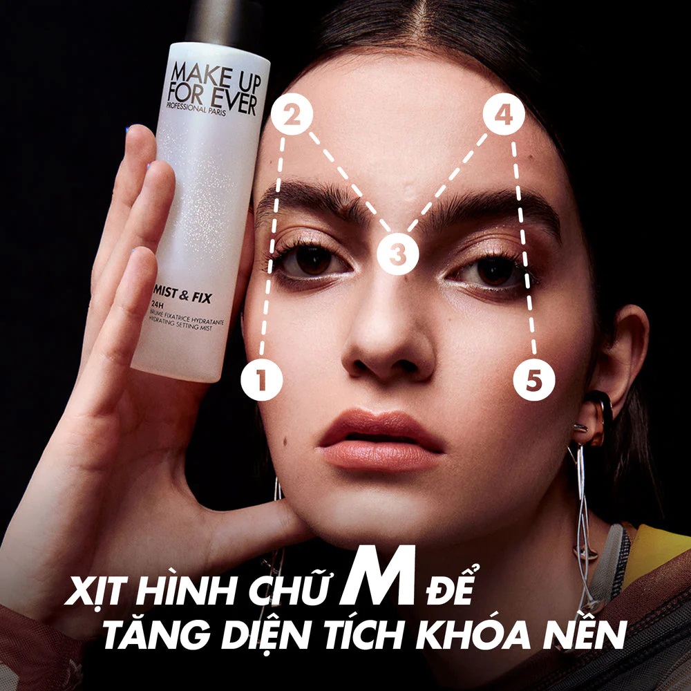 Xịt Khóa Trang Điểm FOREVER Mist & Fix Cấp Ẩm Lâu Trôi