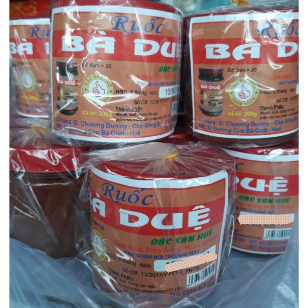 [HCM]Mắm ruốc Bà Duệ hủ 200g