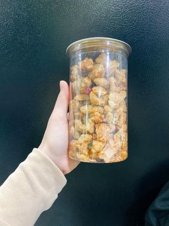 Tóp mỡ sấy giòn lon pet 250g - siêu phẩm