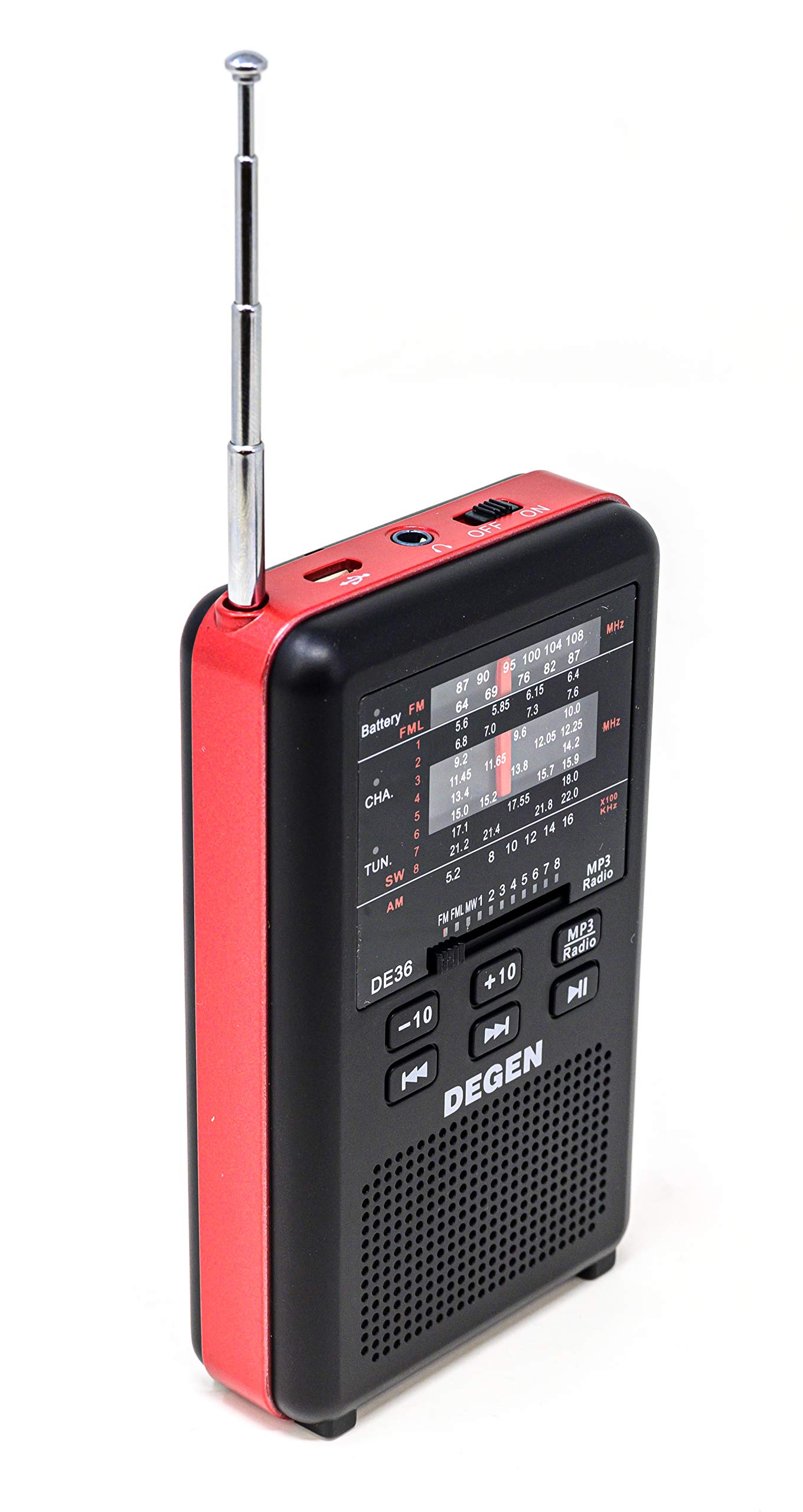 RADIO NGHE NHẠC MP3  DEGEN DE- 36 ( đọc MP3 qua cổng TF card)