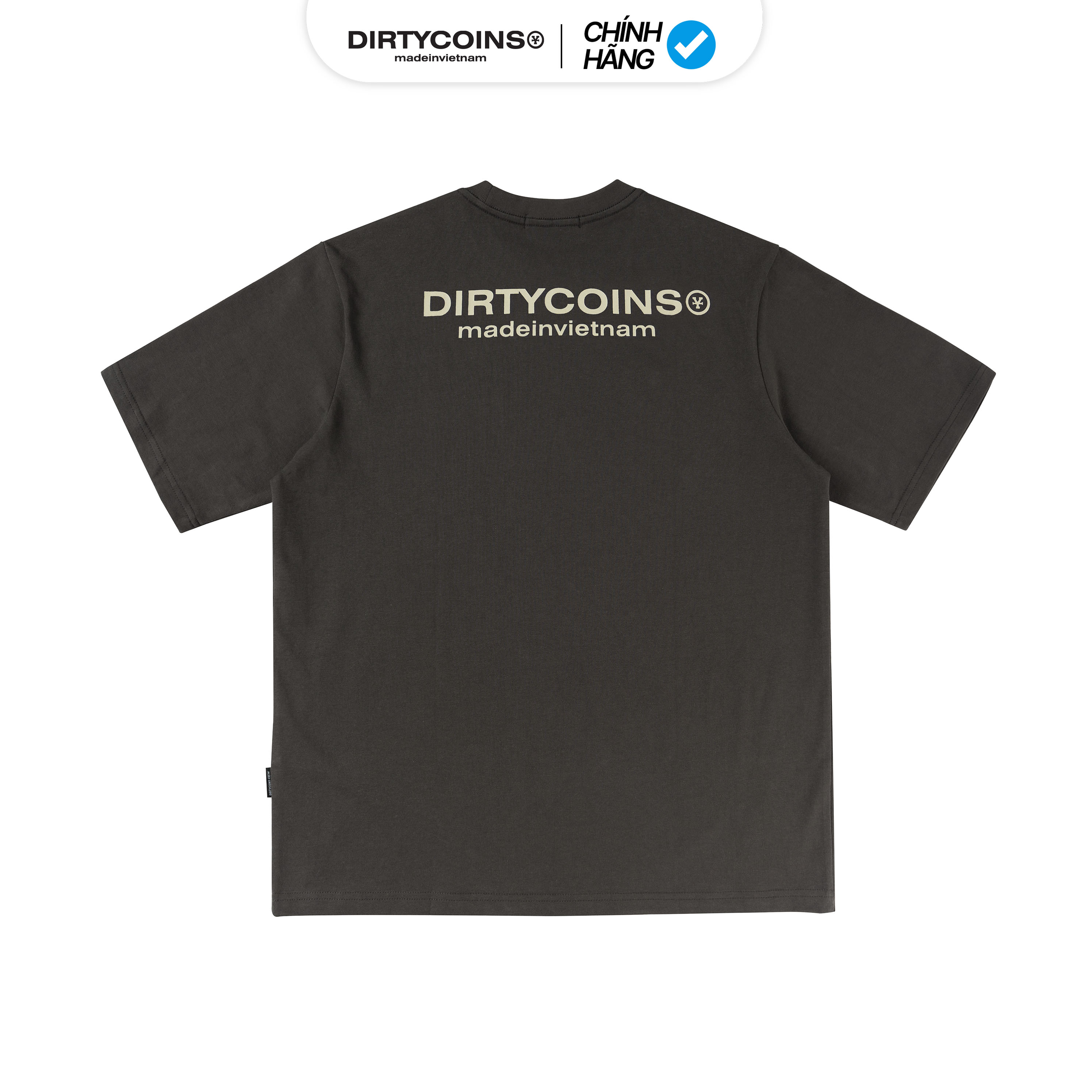 Áo Thun DirtyCoins Metal Label Regular T-shirt - Cream