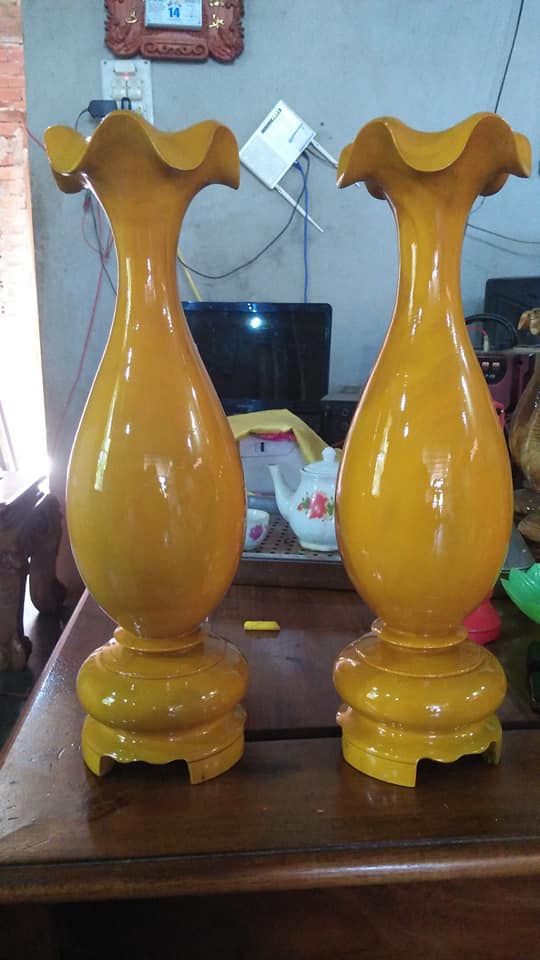 LỤC BÌNH TỲ BÀ GỖ MÍT CAO 41CM