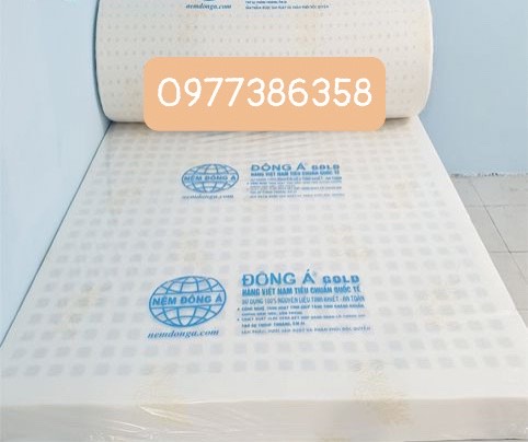 Hcm nệm cao su đông á gold nguyên khối size 1m8x2m -hàng cao cấp-bảo hành 15 năm