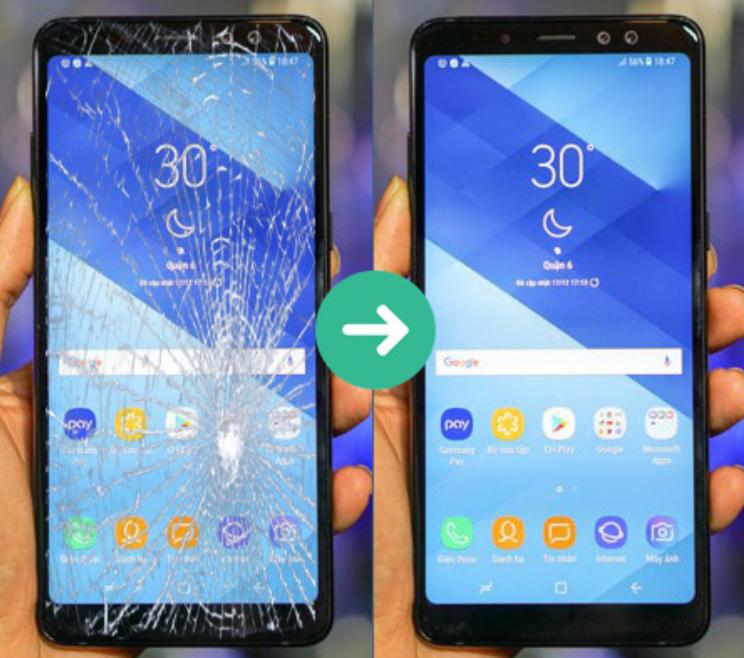 Mặt kính thay thế Samsung A8 A8plus  2018