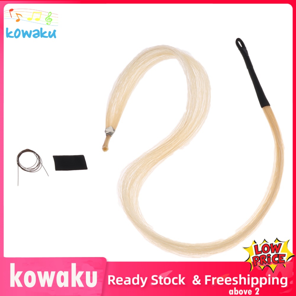 kowaku Horse Hair Mongolia Tail Violin Viola Cello Erhu Bow Hairs for String Parts