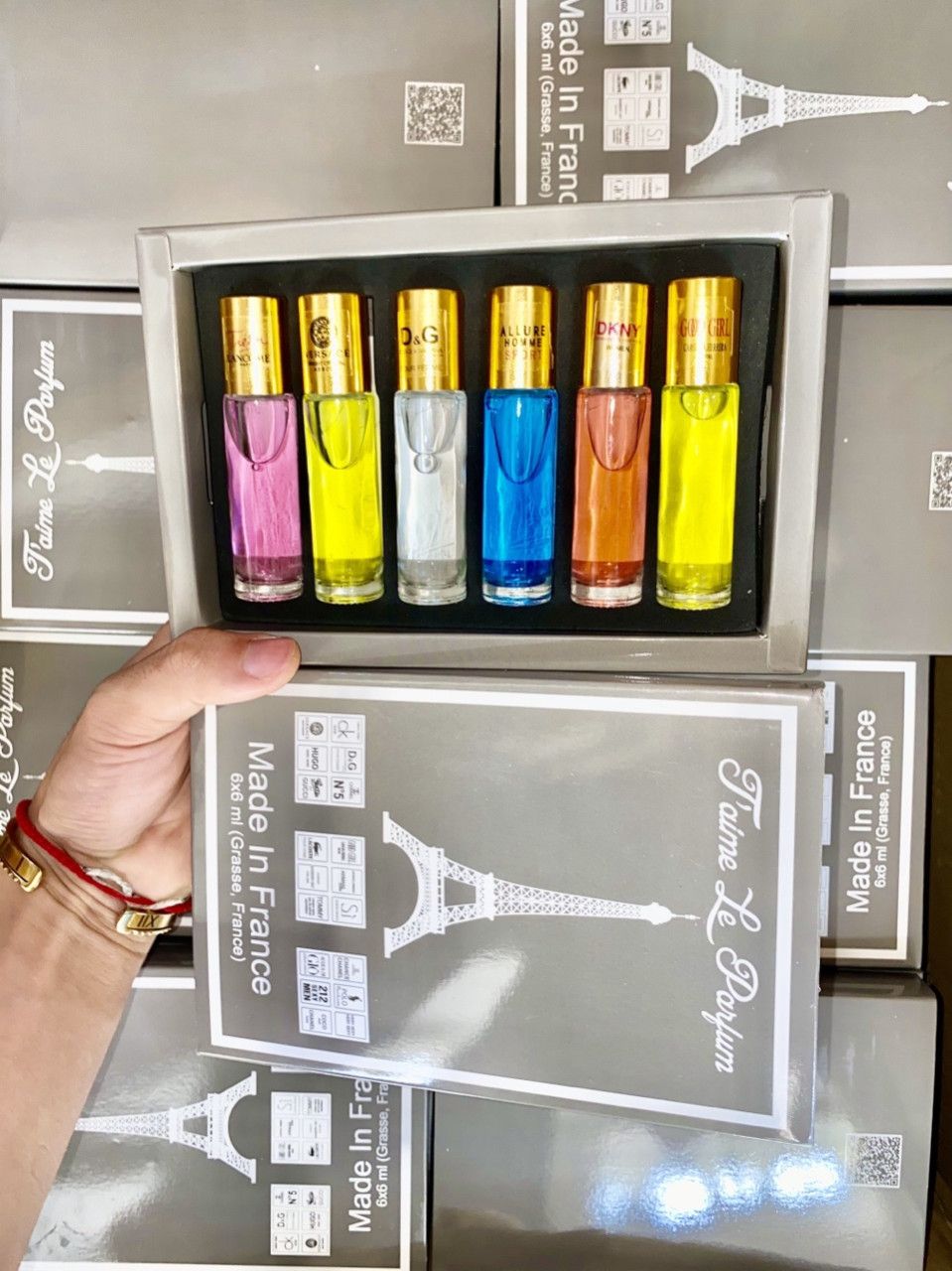 Sét 6 chai nước hoa Phán dạng lăn thơm lâu Tháp