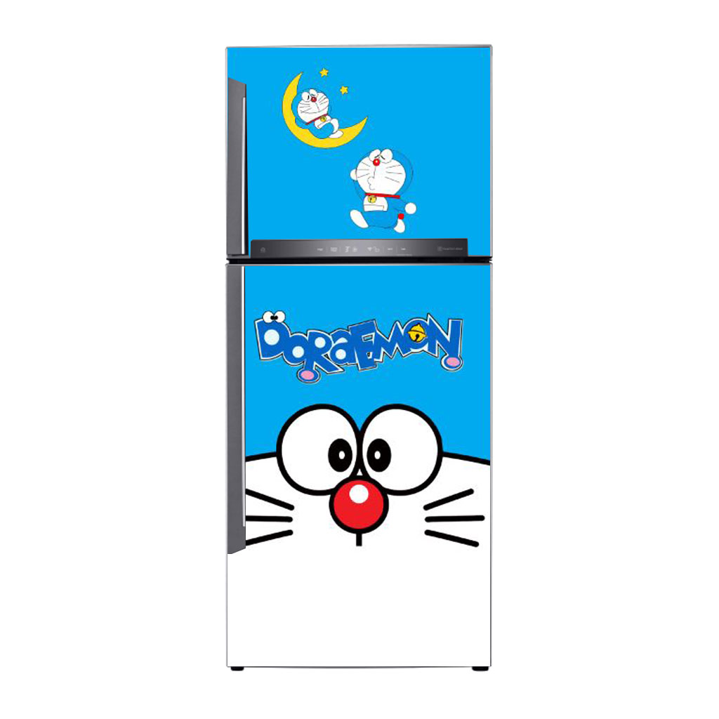 [HCM]Decal dán trang trí tủ lạnh Doraemon Mẫu 2