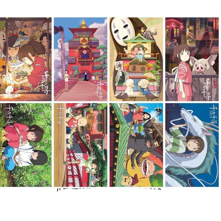 Poster Spirited Away Vùng đất linh hồn Sen to Chihiro no Kamikakushi A3 tranh treo album ảnh in hình anime chibi đẹp